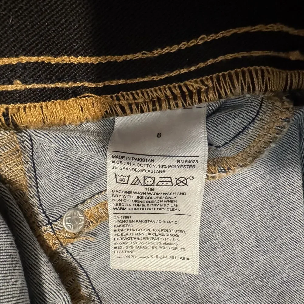 Old Navy Jeans Rockstar Built-In Sculpt Blue Denim‎ Pull-On Jegging Size 8 29x27 - Picture 8 of 13